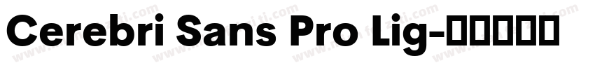 Cerebri Sans Pro Lig字体转换